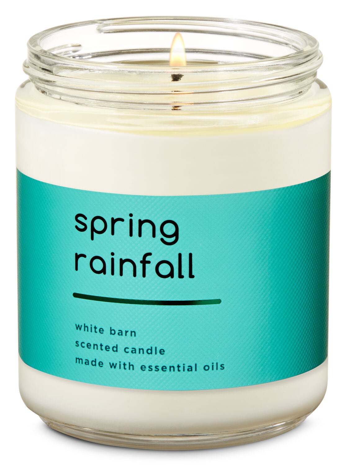 Spring Rainfall Single Wick Candle - Bath And Body Works