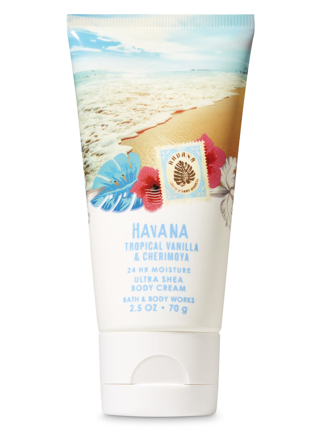 Signature Collection Tropical Vanilla & Cherimoya Travel Size Body Cream - Bath And Body Works