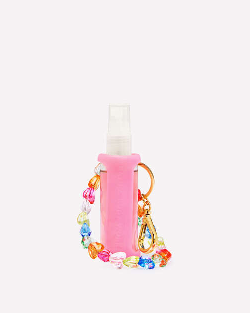 Pink Wristlet Hand Sanitizer Spray Holder