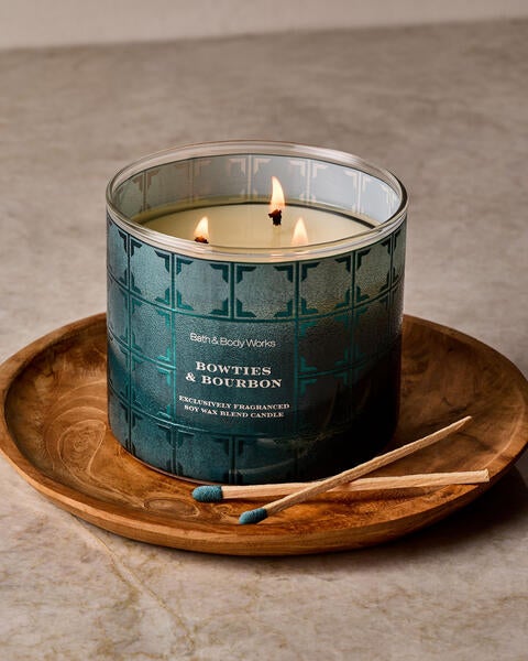 Bowties & Bourbon 3-Wick Candle