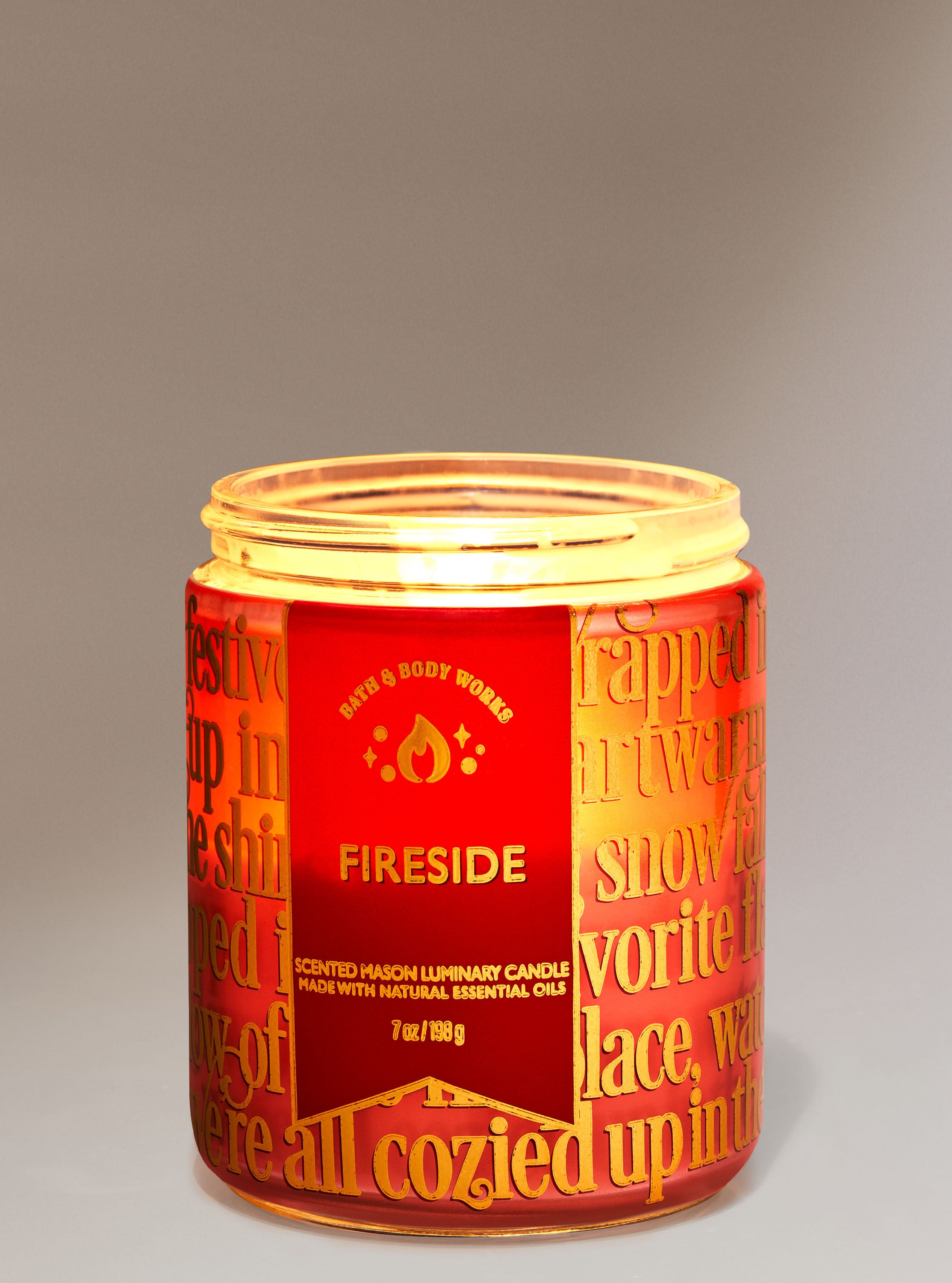 Fireside Mason Single Wick Candle