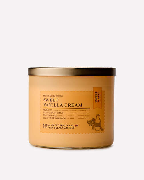 Sweet Vanilla Cream 3-Wick Candle