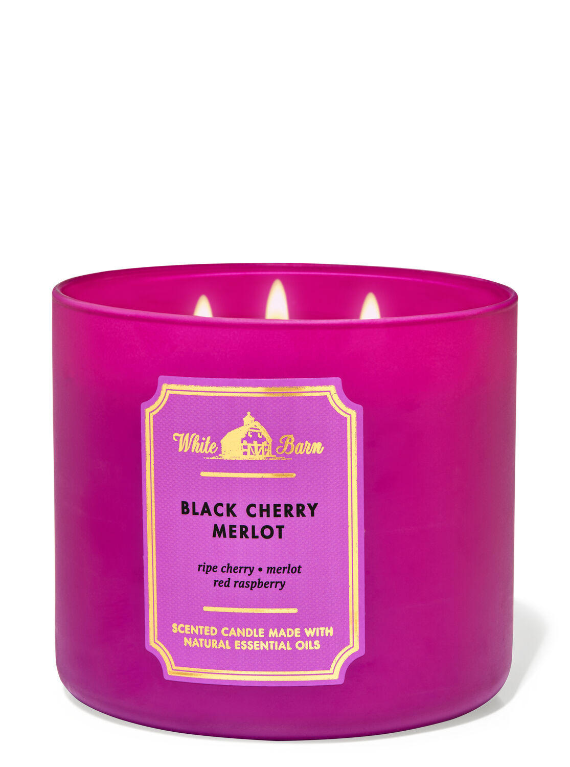 Merlot wine scented glitter gel candle