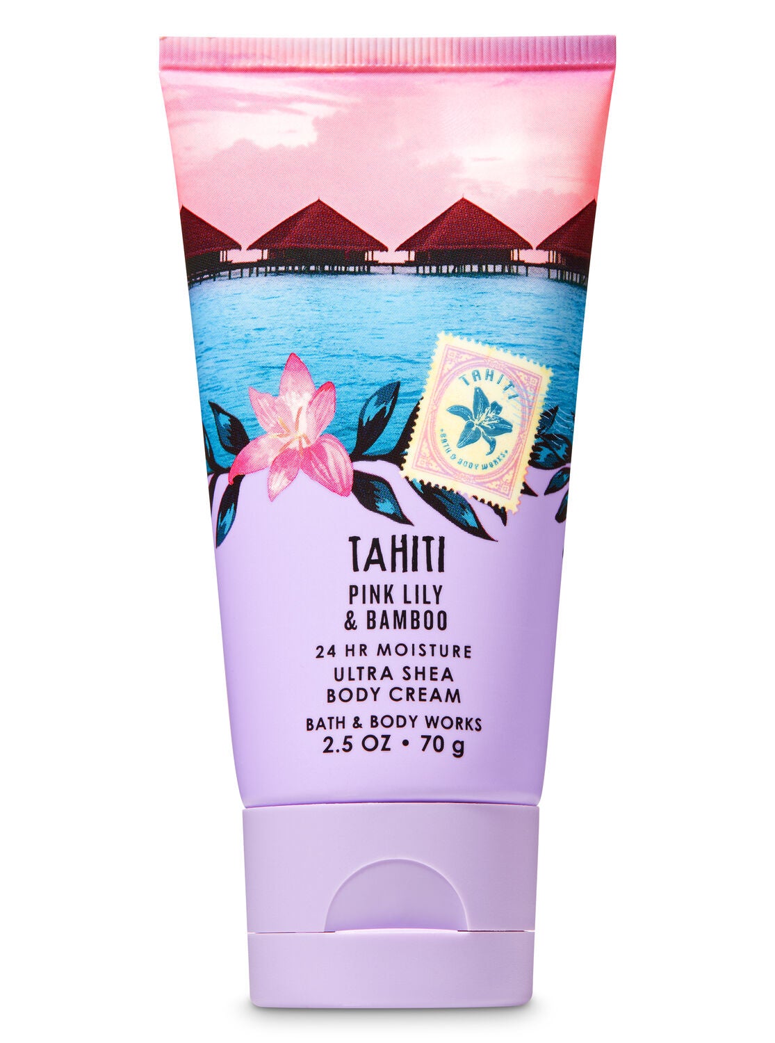 Signature Collection Pink Lily & Bamboo Travel Size Body Cream - Bath And Body Works