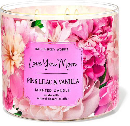 Pink Lilac &amp; Vanilla 3-Wick Candle
