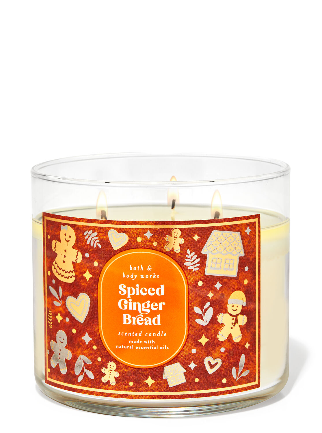 New Bath Body Works Holiday Gingerbread Village 3 Wick Candle HolderCandyland