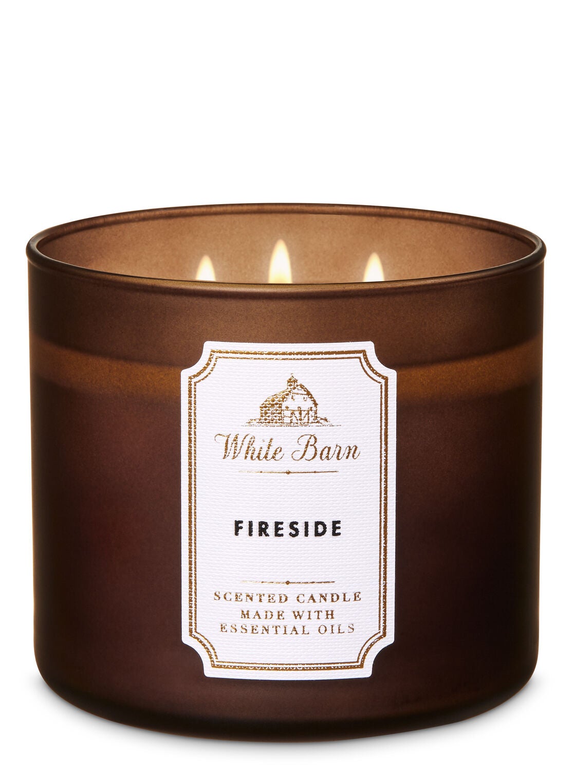 White Barn Fireside 3-Wick Candle - Bath And Body Works