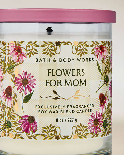 Flowers For Mom Single Wick Candle