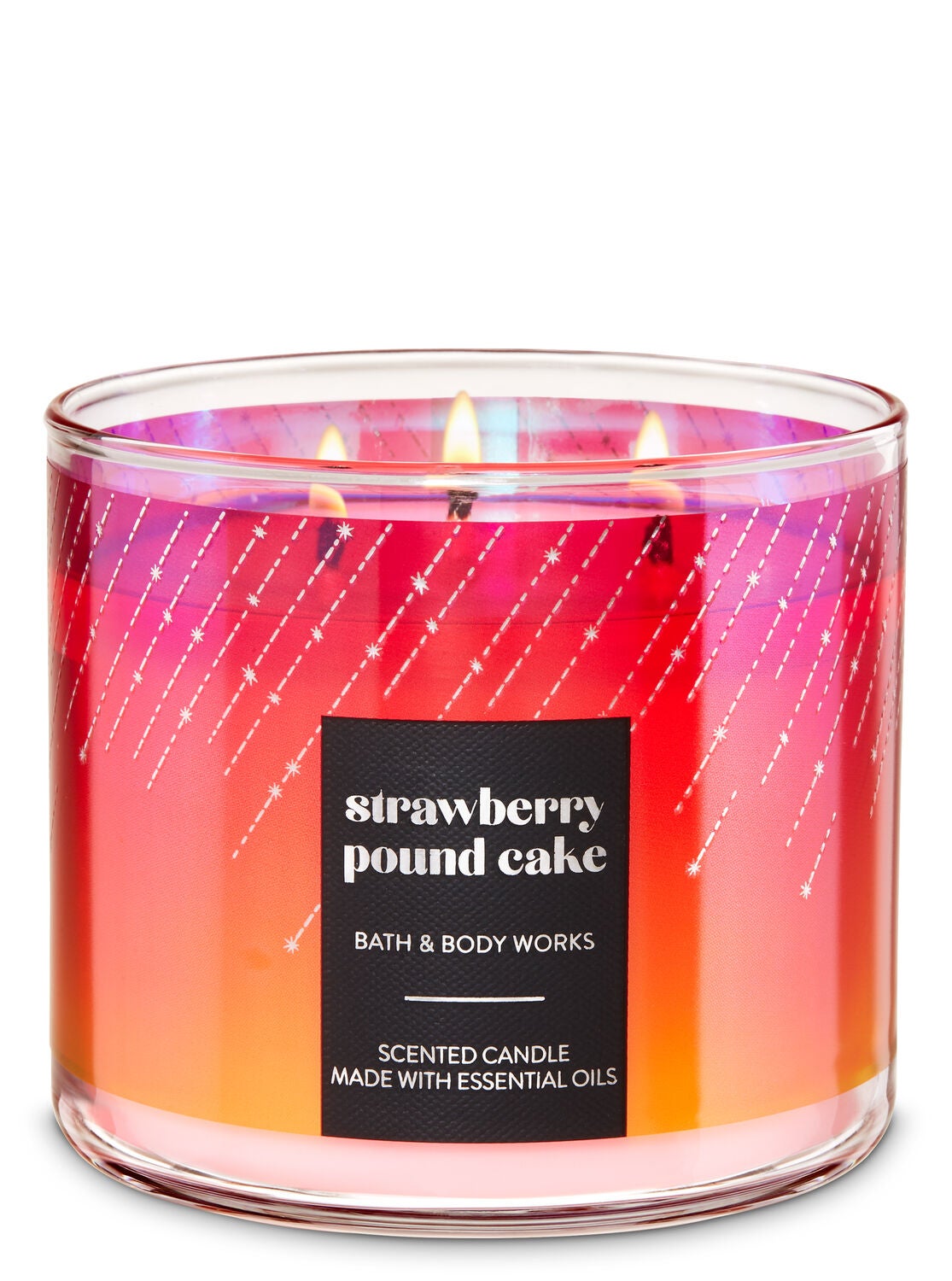 Strawberry Pound Cake 3-Wick Candle - Bath And Body Works