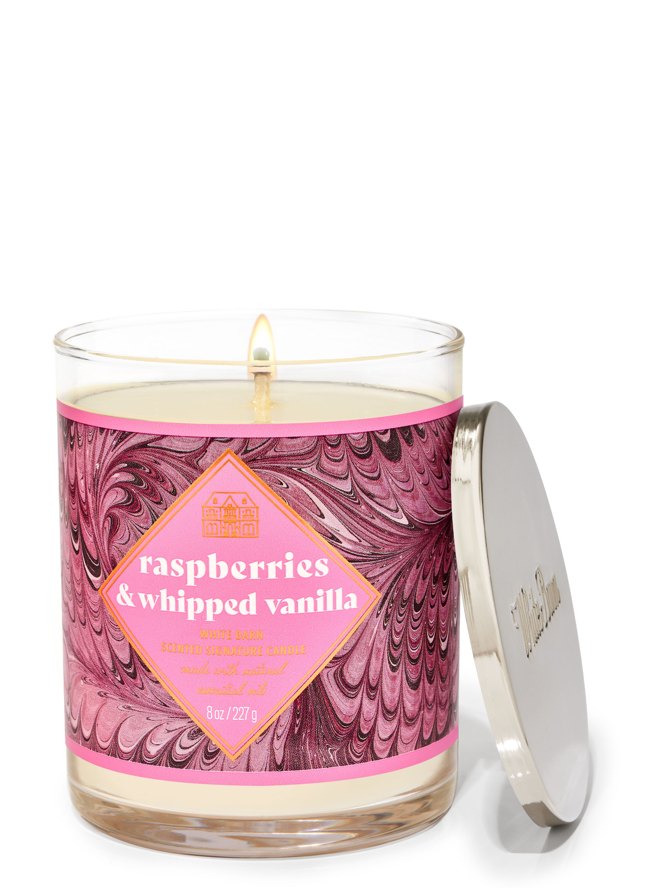 Raspberries & Whipped Vanilla Single Wick Candle