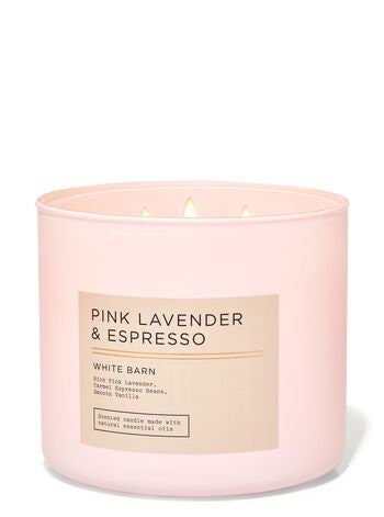 Pink Lavender & Espresso 3-Wick Candle - White Barn | Bath & Body Works