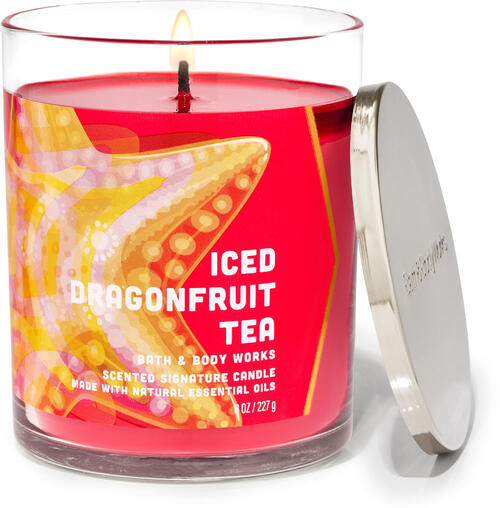 Iced Dragon Fruit Tea Signature Single Wick Candle