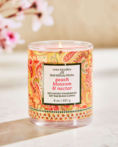 Peach Blossom & Nectar Single Wick Candle