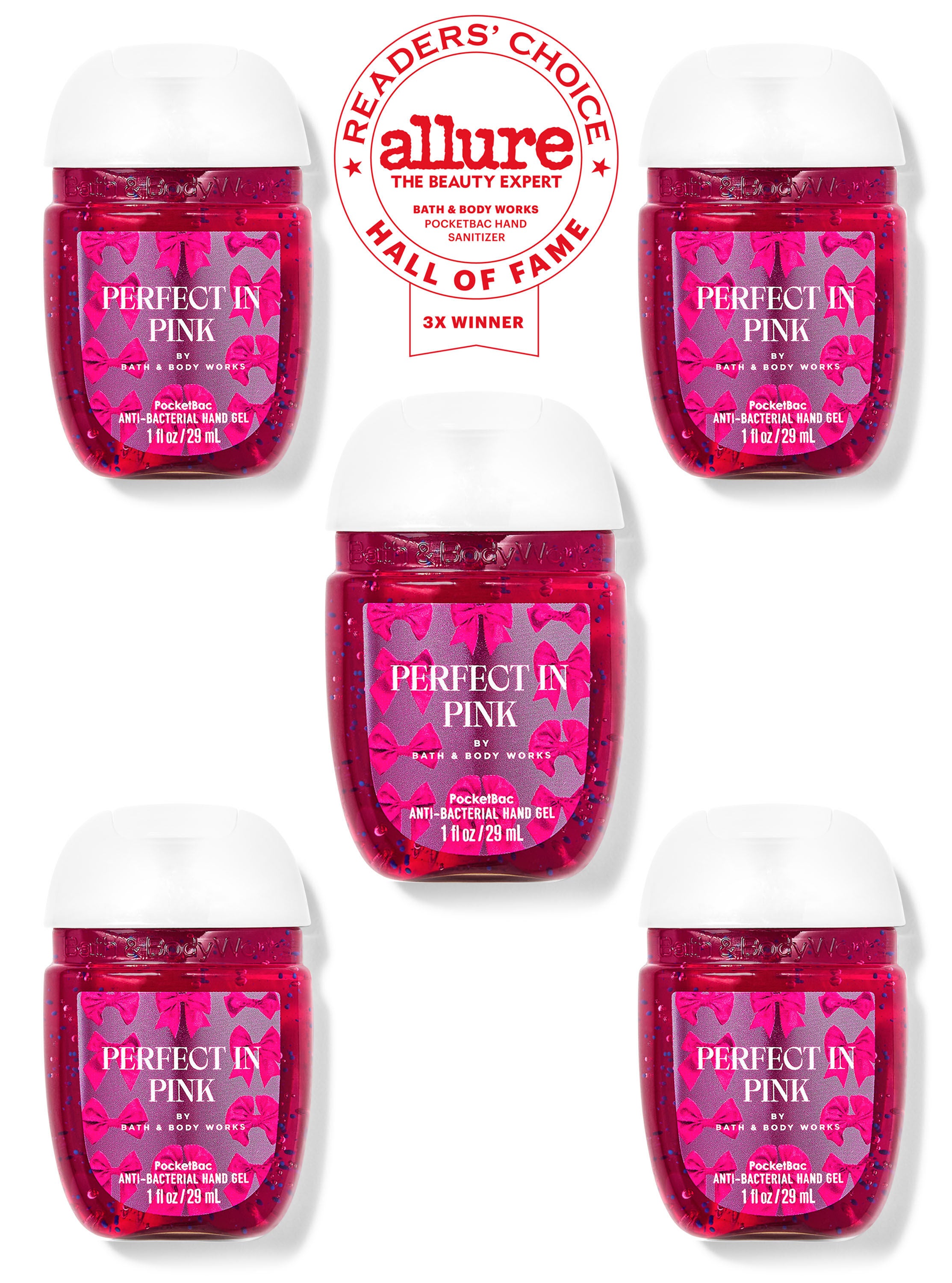 Perfect in Pink PocketBac Hand Sanitizers 5 Pack Bath Body Works
