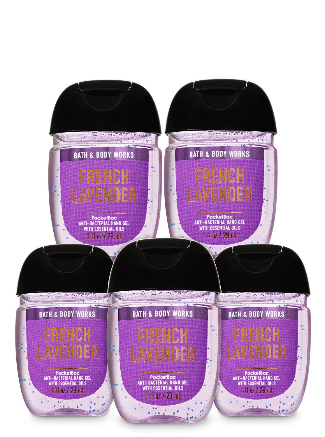 French Lavender Pocketbac Hand Sanitizer 5 Pack Bath Body Works