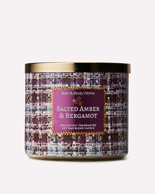 Salted Amber & Bergamot 3-Wick Candle