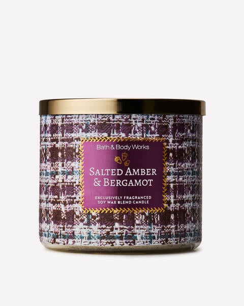 Salted Amber & Bergamot 3-Wick Candle