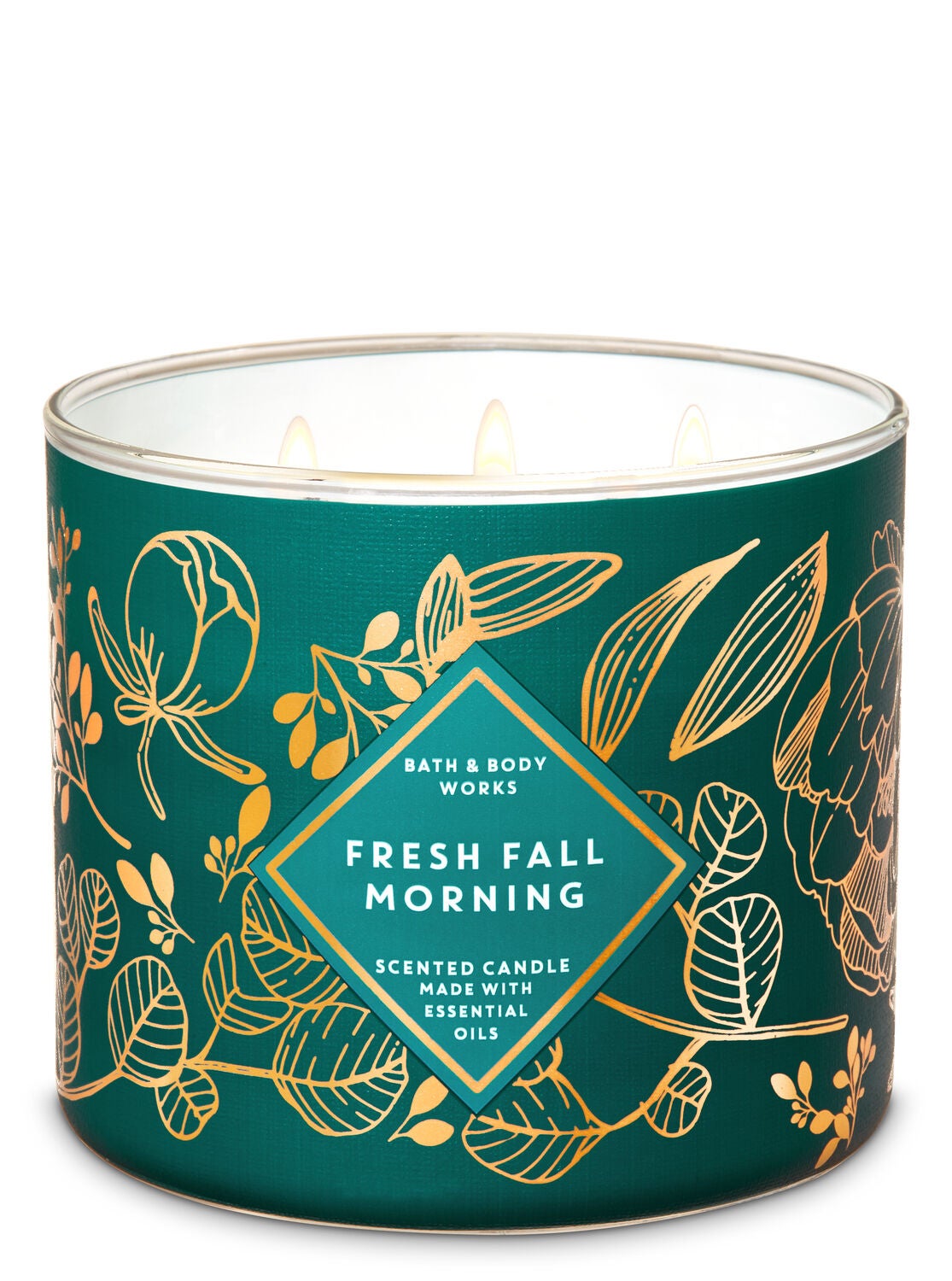 Fresh Fall Morning 3-Wick Candle - Bath And Body Works