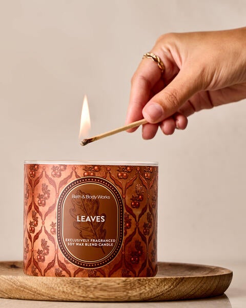 Leaves 3-Wick Candle