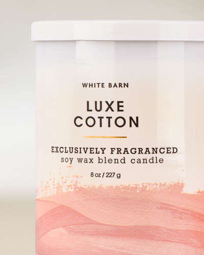 Luxe Cotton Single Wick Candle