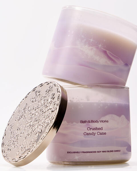Crushed Candy Cane 3-Wick Candle