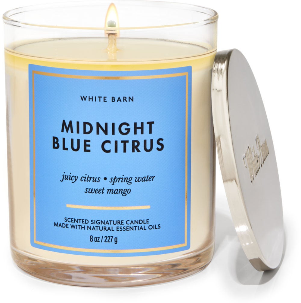Midnight Blue Citrus Signature Single Wick Candle