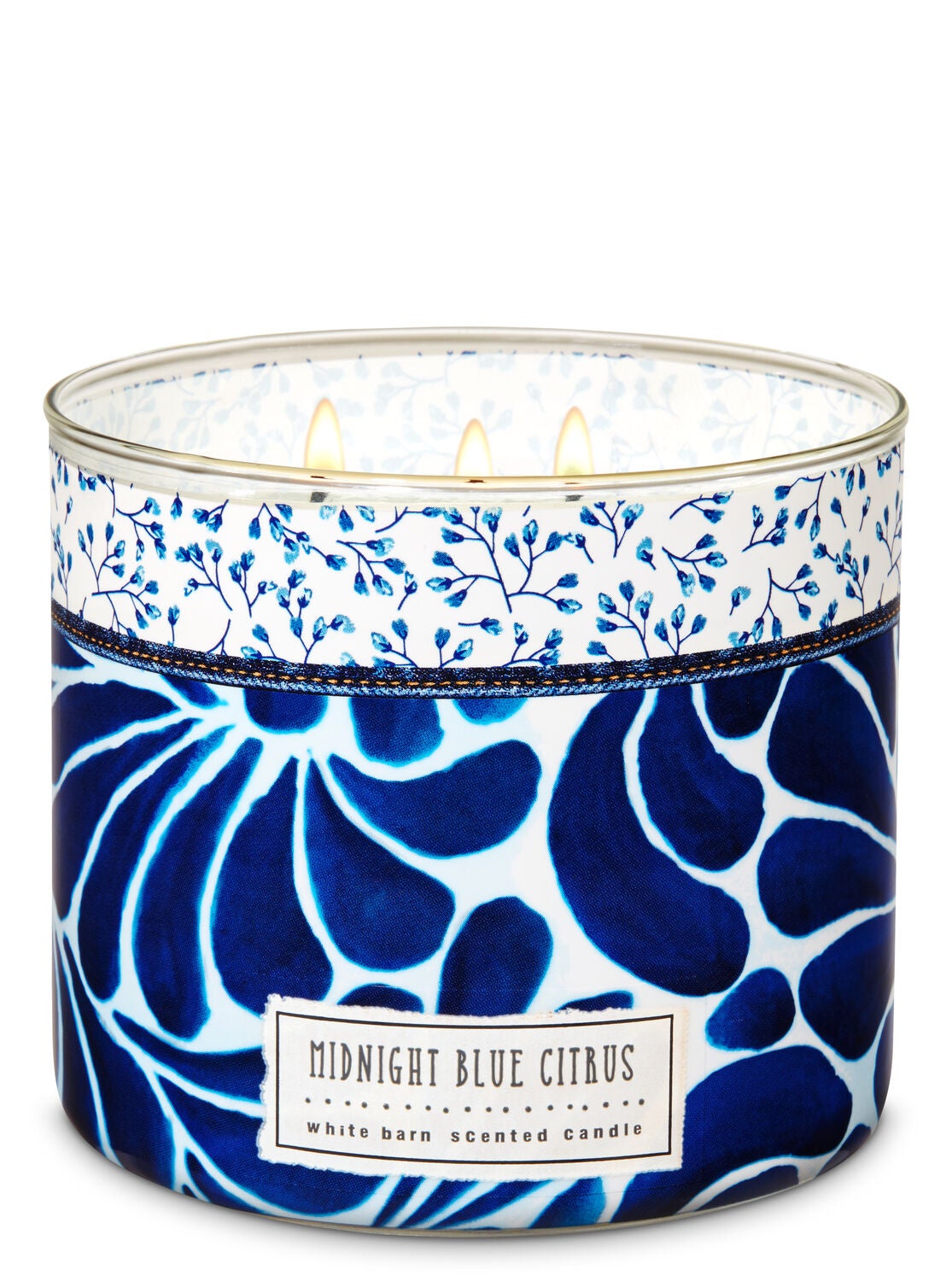 White Barn Midnight Blue Citrus 3-Wick Candle - Bath And Body Works