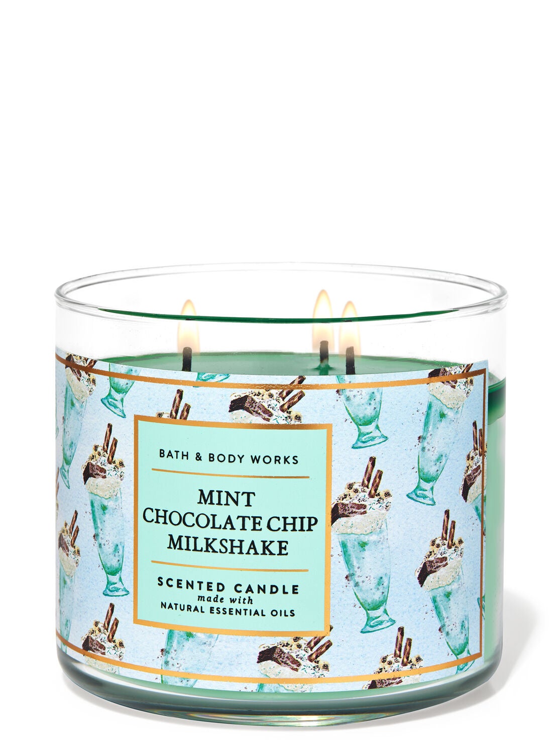 Mint Chocolate Chip Milkshake 3-Wick Candle