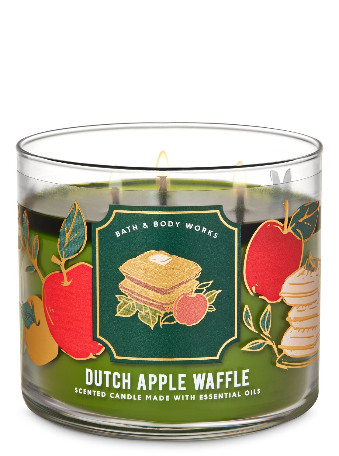 Dutch Apple Waffle 3 Wick Candle Bath Body Works