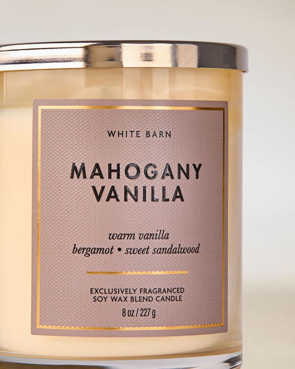 Mahogany Vanilla Single Wick Candle
