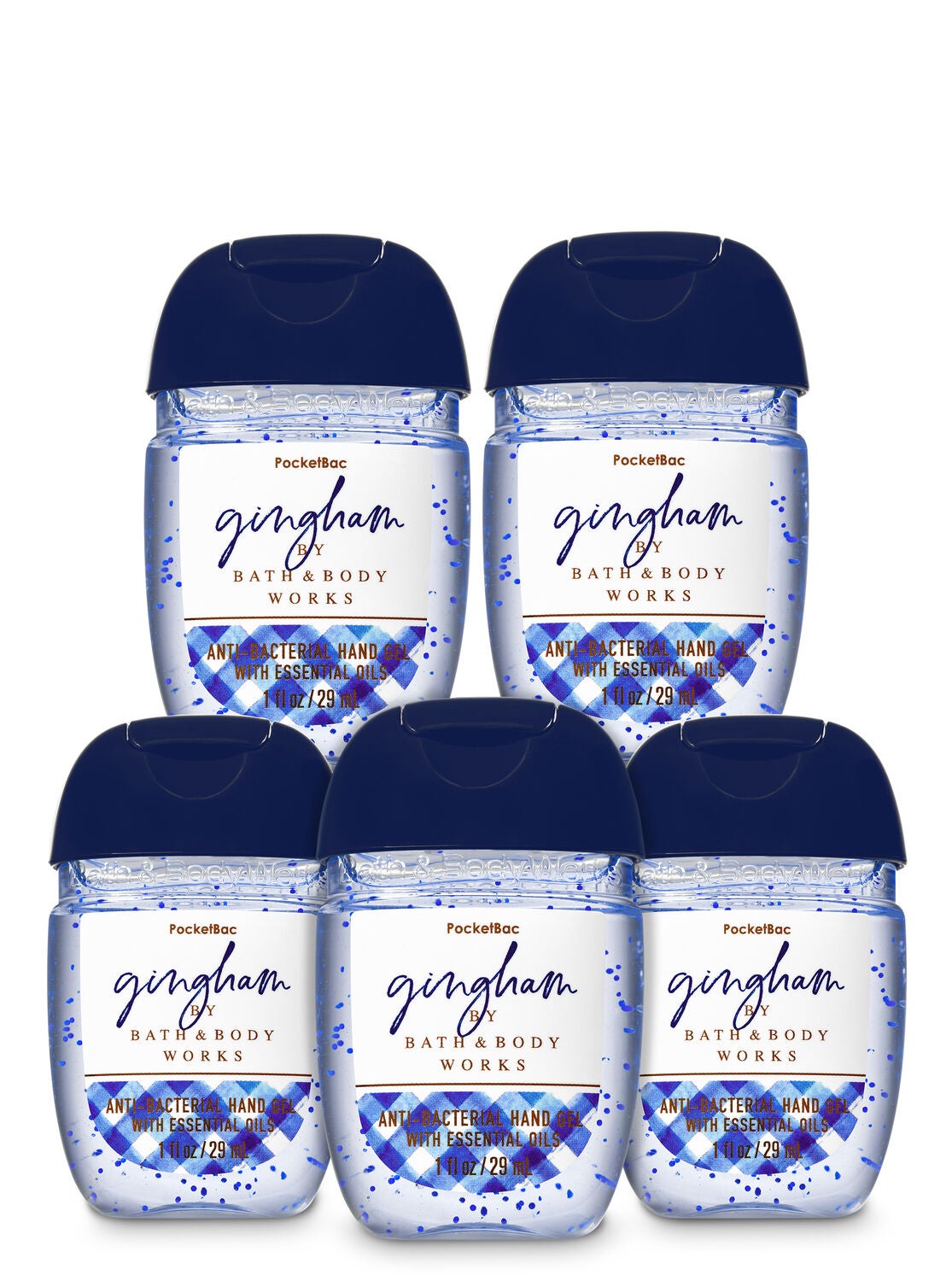 Gingham Pocketbac Hand Sanitizer 5 Pack Bath Body Works