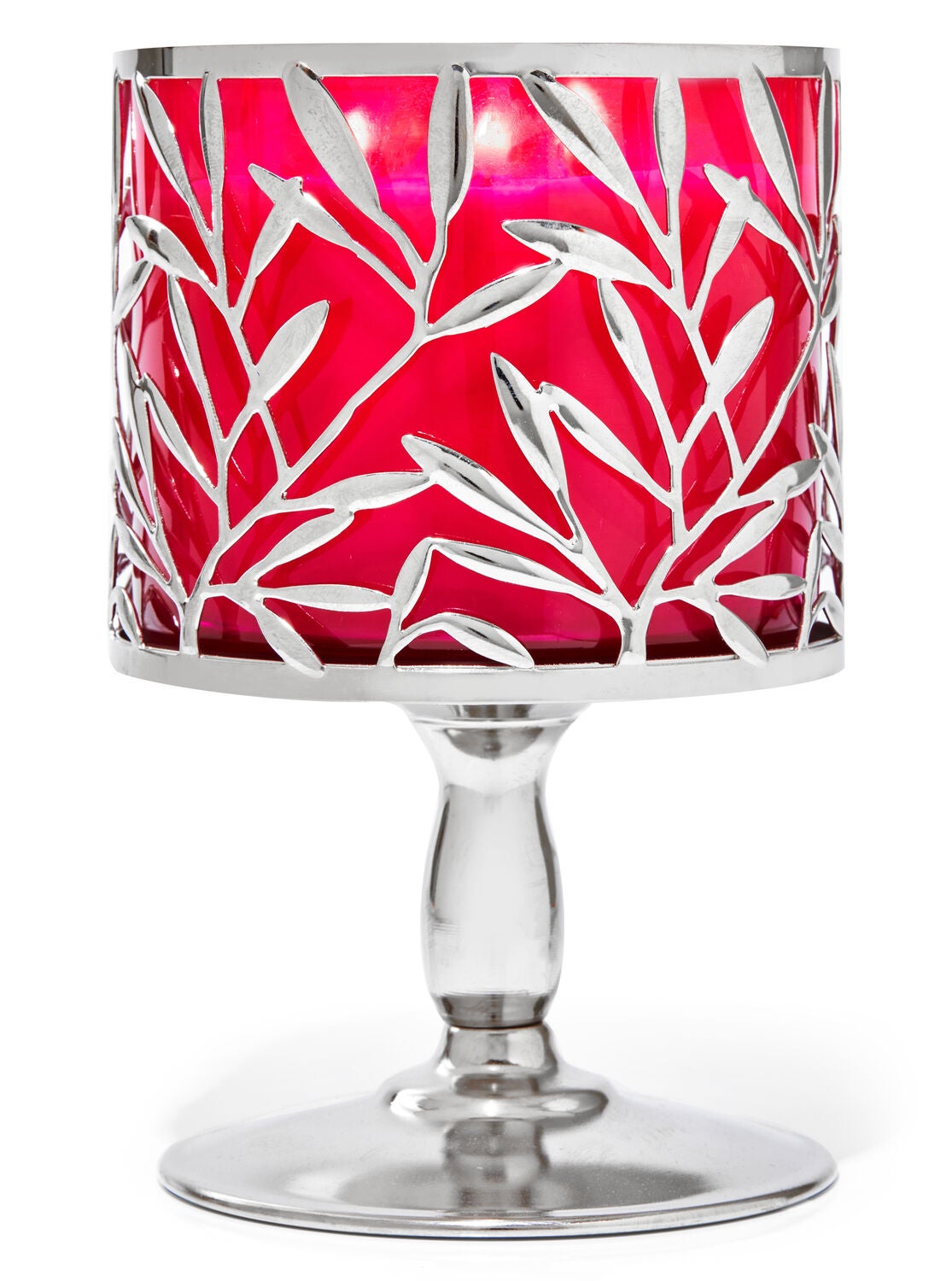 Vine Leaf Pedestal 3-Wick Candle Holder - Bath And Body Works