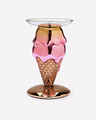 Double-Scoop Cone Pedestal 3-Wick Candle Holder