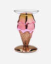 Double-Scoop Cone Pedestal 3-Wick Candle Holder