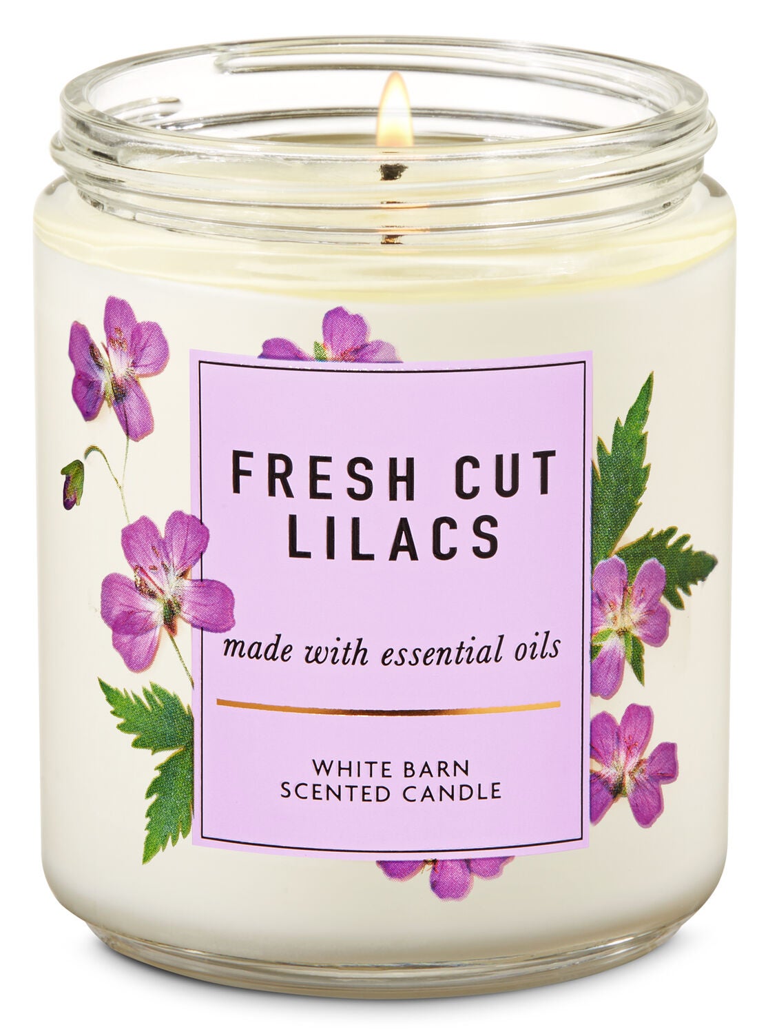 Fresh Cut Lilacs Single Wick Candle - Bath And Body Works
