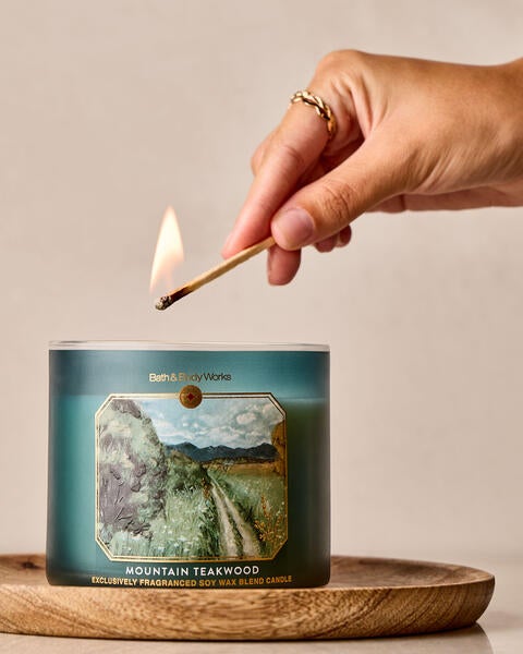 Mountain Teakwood 3-Wick Candle