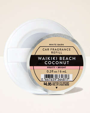 Waikiki Beach Coconut Car Fragrance Refill