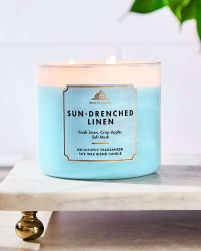 Sun-Drenched Linen 3-Wick Candle