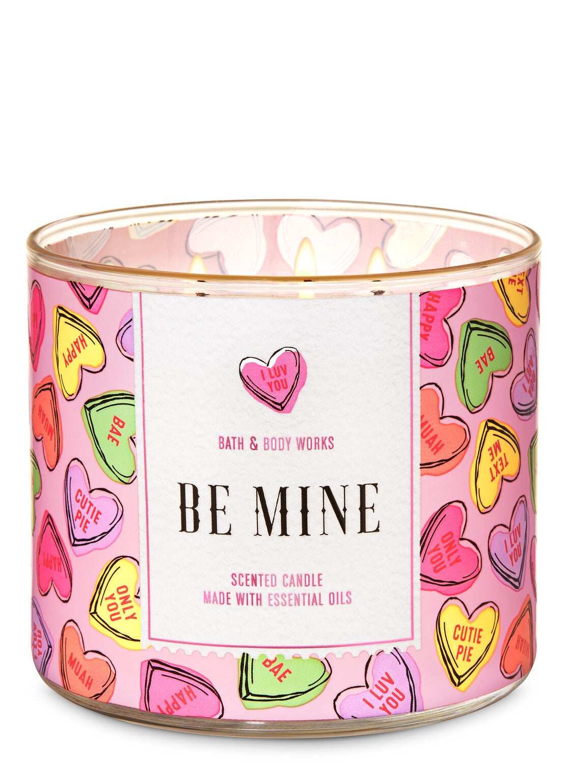 Candy Hearts 3 Wick Candle Bath Body Works