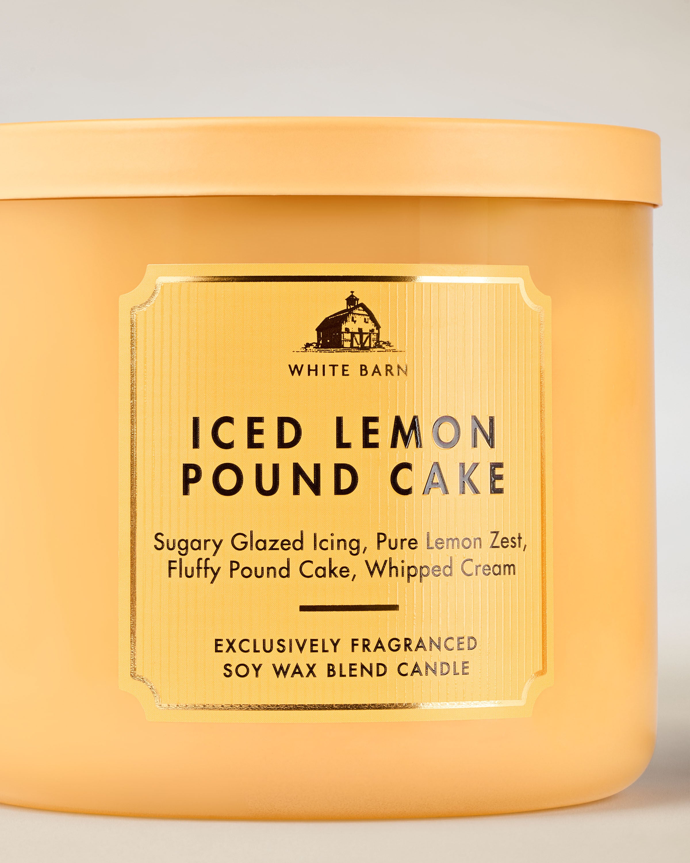 Iced Lemon Pound Cake 3-Wick Candle | Bath & Body Works