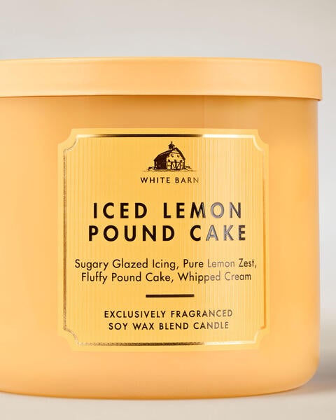 Iced Lemon Pound Cake 3-Wick Candle