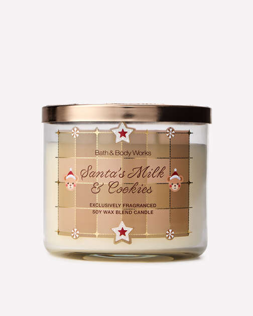 Santa's Milk & Cookies 3-Wick Candle