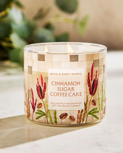 Cinnamon Sugar Coffee Cake 3-Wick Candle