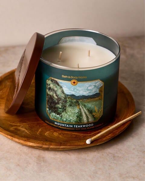 Mountain Teakwood 3-Wick Candle