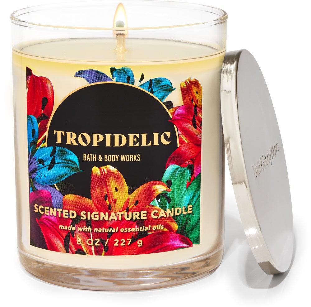 Bath and body top works candle scents