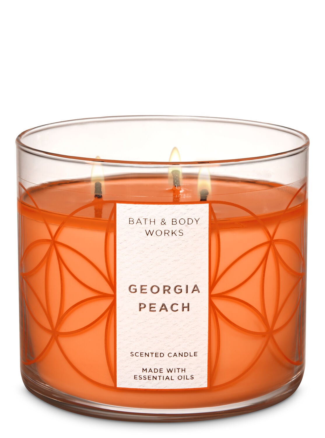 Georgia Peach 3-Wick Candle - Bath And Body Works
