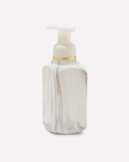 White Marble Gentle & Clean Foaming Hand Soap Dispenser