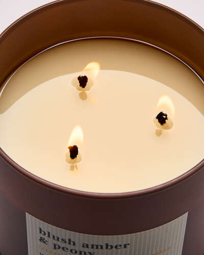 Blush Amber & Peony 3-Wick Candle