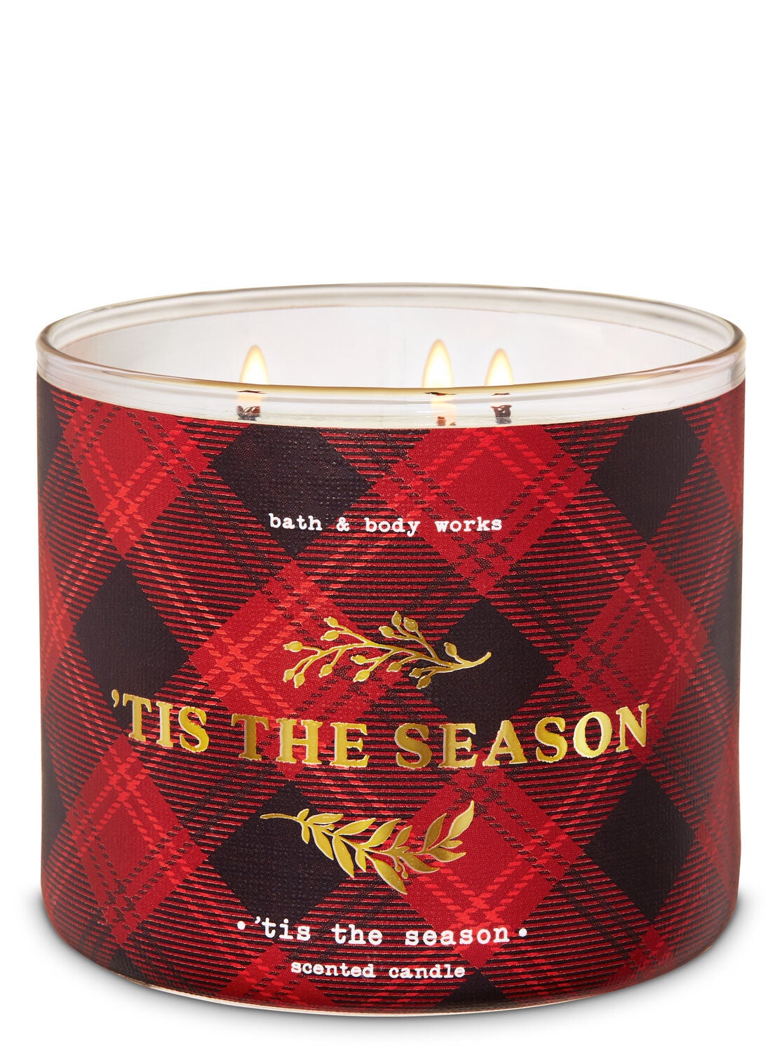 Tis the Season 3-Wick Candle - Bath And Body Works