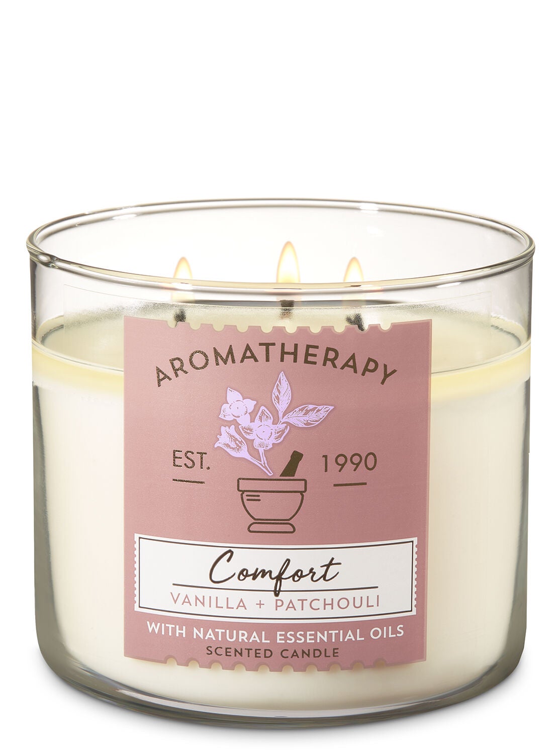 Vanilla Patchouli 3 Wick Candle Aromatherapy Bath Body Works